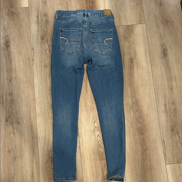American Eagle Blue Skinny Jeans size 6 - Picture 5 of 6